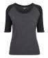 Dámské triko URBAN CLASSICS TB733 CHARCOAL/BLACK