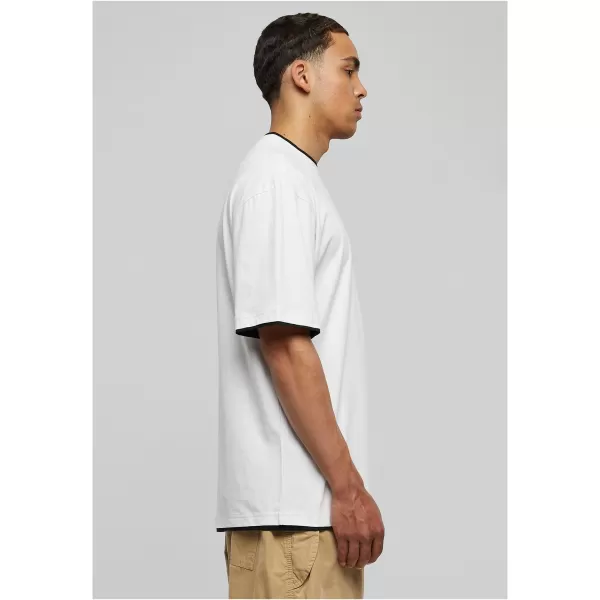  Pánské triko URBAN CLASSICS TB029A WHITE/BLACK 