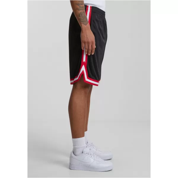  Pánské kraťasy URBAN CLASSICS TB243 BLACK/RED/WHITE 