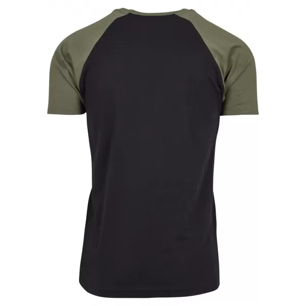  Pánské triko URBAN CLASSICS TB639 BLACK/OLIVE 