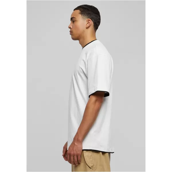  Pánské triko URBAN CLASSICS TB029A WHITE/BLACK 