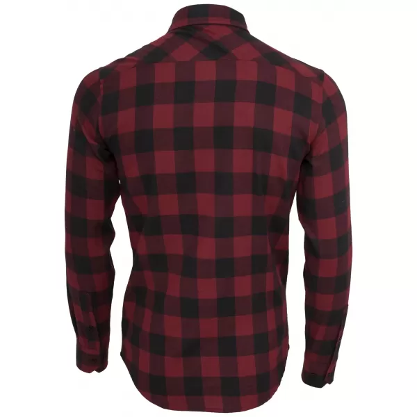  Pánská košile URBAN CLASSICS TB297 BLACK/BURGUNDY 