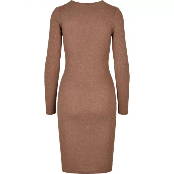  Dámské šaty URBAN CLASSICS TB1340 DARK KHAKI 