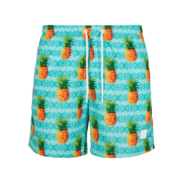 Pánské kraťasy URBAN CLASSICS TB2679 PINEAPPLE AOP 