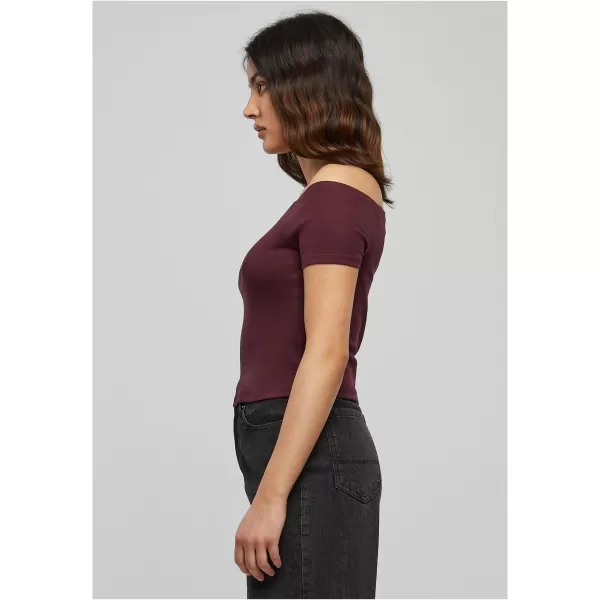  Dámské triko URBAN CLASSICS TB1500 RED WINE 