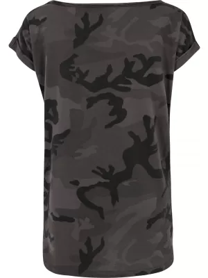 Dámské triko URBAN CLASSICS TB1635 DARK CAMO