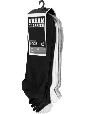 Ponožky URBAN CLASSICS TB1470 BLACK/WHITE/GREY