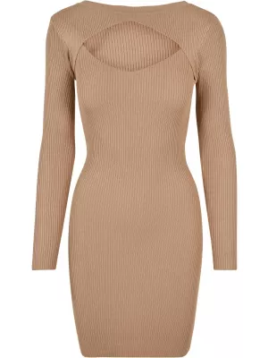 Dámské šaty URBAN CLASSICS TB1742 UNION BEIGE