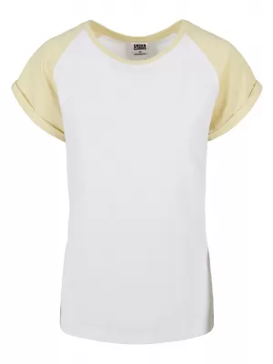 Dámské triko URBAN CLASSICS TB1913 WHITE/SOFT YELLOW