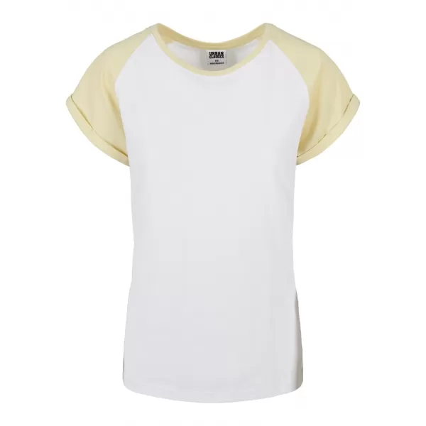  Dámské triko URBAN CLASSICS TB1913 WHITE/SOFT YELLOW 