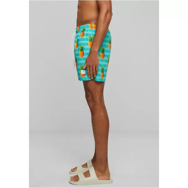  Pánské kraťasy URBAN CLASSICS TB2679 PINEAPPLE AOP 