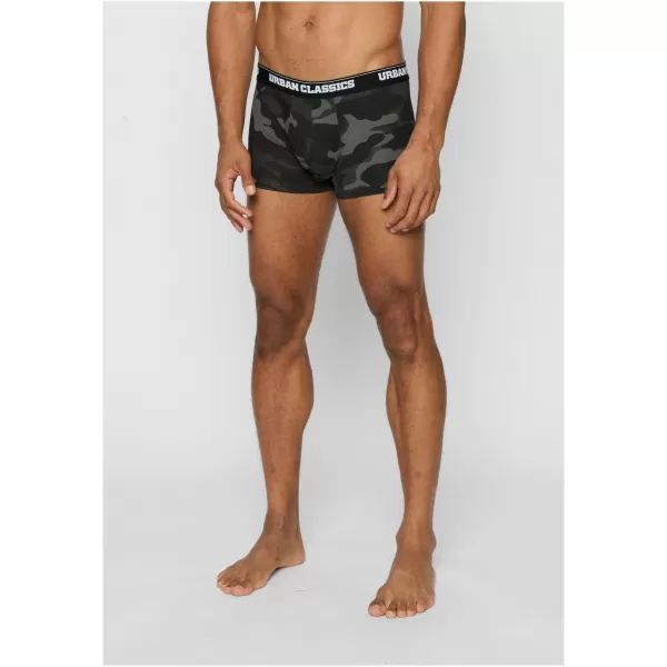  Pánské boxerky URBAN CLASSICS TB2047 WOOD CAMO/DARK CAMO 