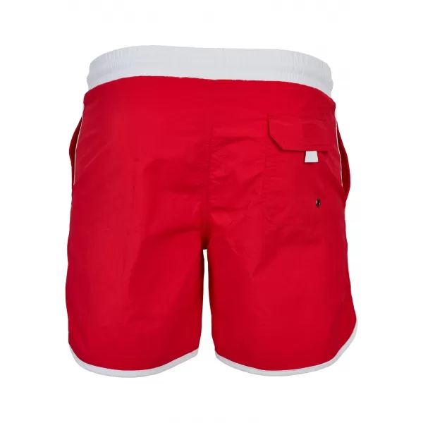  Pánské kraťasy URBAN CLASSICS TB2050 FIRE RED/WHITE 
