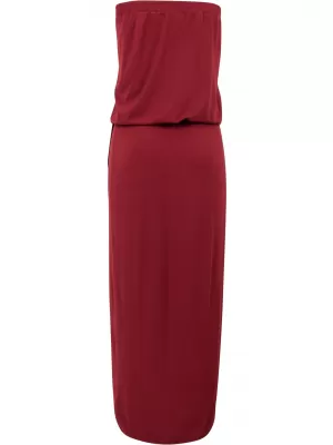 Dámské šaty URBAN CLASSICS TB1508 BURGUNDY
