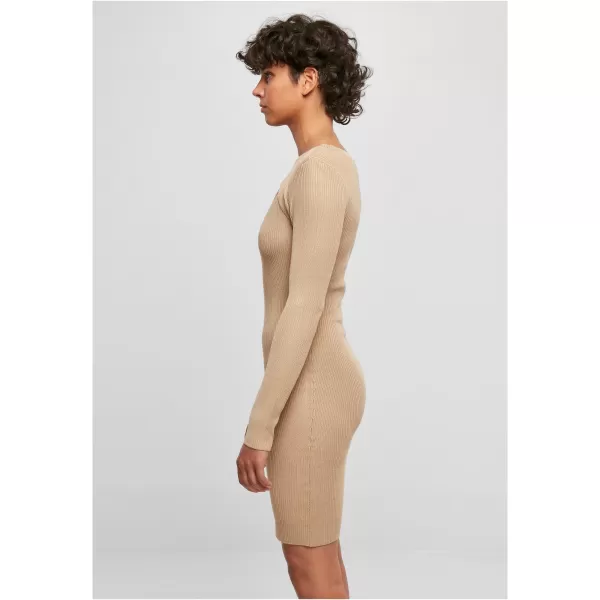  Dámské šaty URBAN CLASSICS TB1742 UNION BEIGE 