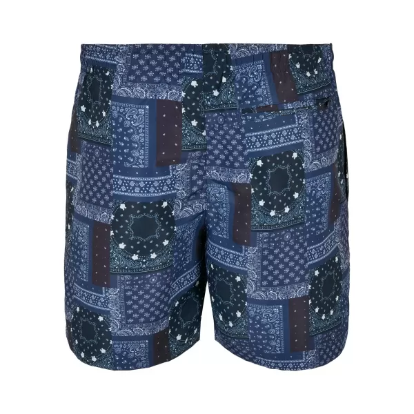  Pánské kraťasy URBAN CLASSICS TB2679 NAVY BANDANA AOP 