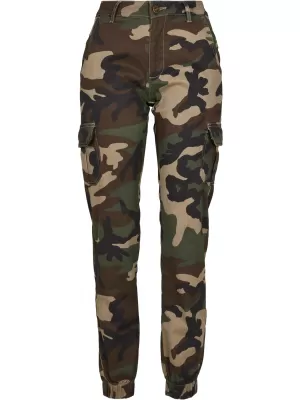 Dámské kalhoty URBAN CLASSICS TB3047 WOOD CAMO