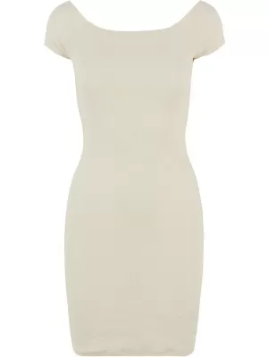 Dámské šaty URBAN CLASSICS TB1501 WHITE/SAND