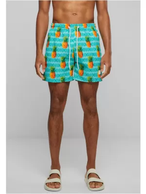 Pánské kraťasy URBAN CLASSICS TB2679 PINEAPPLE AOP