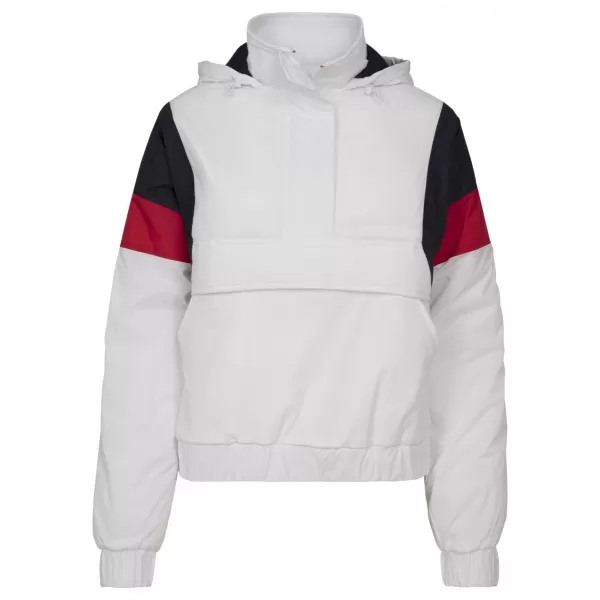  Dámská bunda URBAN CLASSICS TB2445 WHITE/NAVY/FIRE RED 