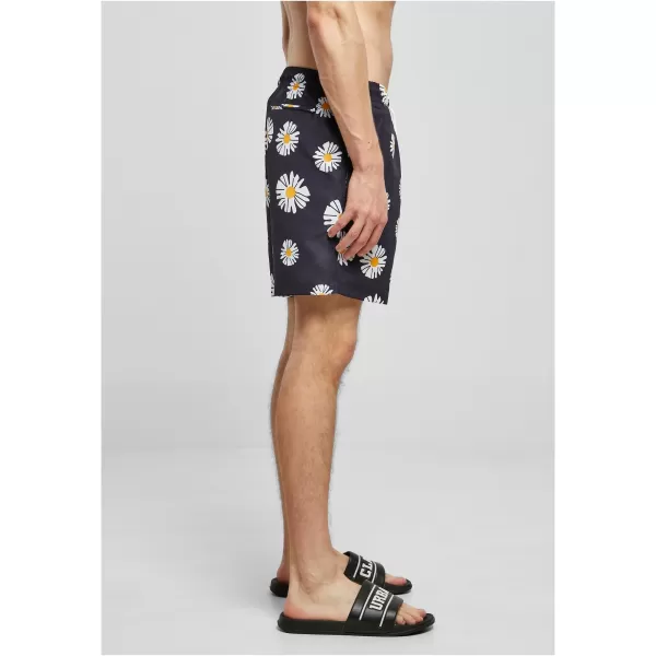  Pánské kraťasy URBAN CLASSICS TB2679 MIDNIGHT NAVY DAISY 