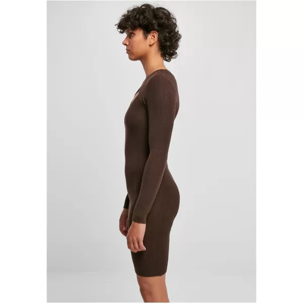  Dámské šaty URBAN CLASSICS TB1742 BROWN 