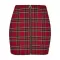 Dámská sukně URBAN CLASSICS TB2845 RED/BLACK