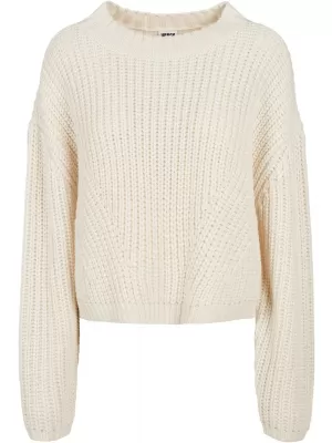 Dámský svetr URBAN CLASSICS TB2359 WHITE/SAND