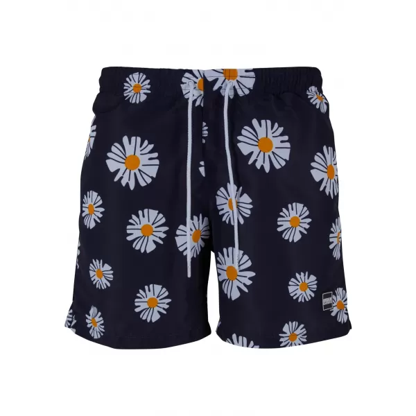  Pánské kraťasy URBAN CLASSICS TB2679 MIDNIGHT NAVY DAISY 