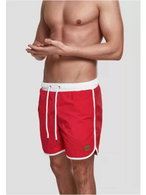 Pánské kraťasy URBAN CLASSICS TB2050 FIRE RED/WHITE