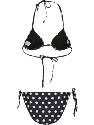 Dámské plavky URBAN CLASSICS TB2796 POLKADOTS BLACK