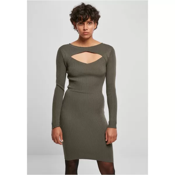  Dámské šaty URBAN CLASSICS TB1742 OLIVE 