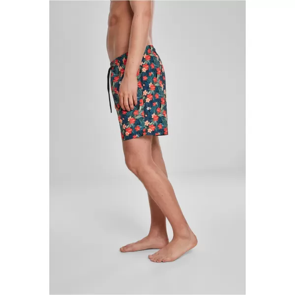  Pánské kraťasy URBAN CLASSICS TB2679 BLACK/TROPICAL 