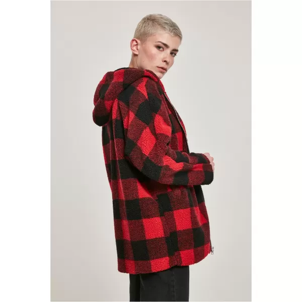  Dámská bunda URBAN CLASSICS TB3056 FIRE RED/BLACK 