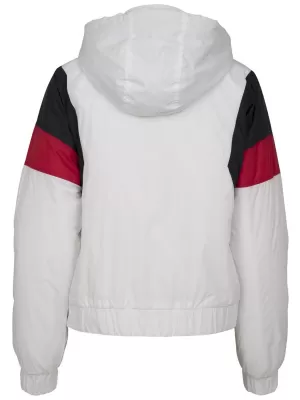 Dámská bunda URBAN CLASSICS TB2445 WHITE/NAVY/FIRE RED