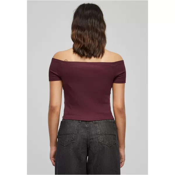  Dámské triko URBAN CLASSICS TB1500 RED WINE 