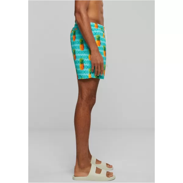  Pánské kraťasy URBAN CLASSICS TB2679 PINEAPPLE AOP 