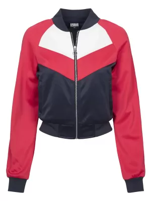 Dámská bunda URBAN CLASSICS TB1856 NAVY/FIRE RED/WHITE