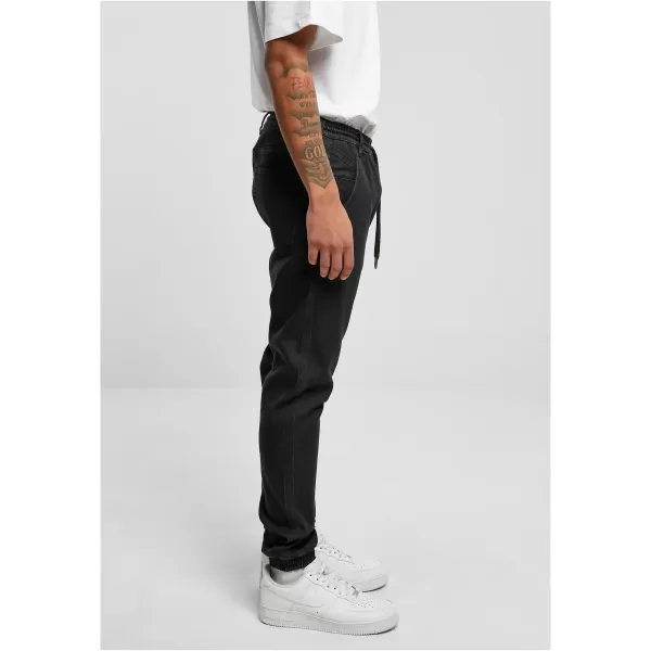  Pánské kalhoty URBAN CLASSICS TB1794 REALBLACK WASHED 