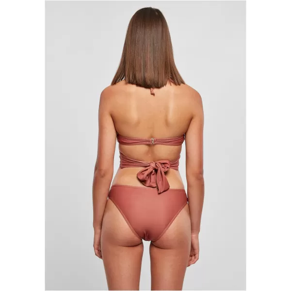  Dámské plavky URBAN CLASSICS TB1486 TERRACOTTA 