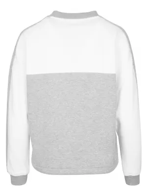 Dámská mikina URBAN CLASSICS TB1842 GREY/WHITE