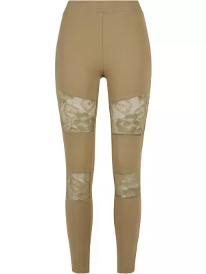 Dámské legíny URBAN CLASSICS TB2593 KHAKI