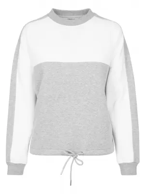 Dámská mikina URBAN CLASSICS TB1842 GREY/WHITE