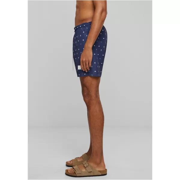  Pánské kraťasy URBAN CLASSICS TB2679 SKULLANDYACHT AOP 