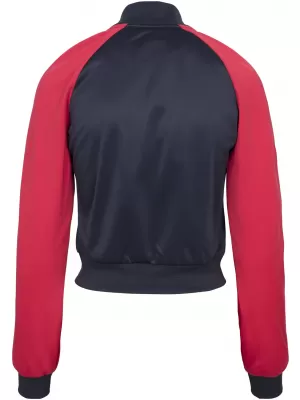 Dámská bunda URBAN CLASSICS TB1856 NAVY/FIRE RED/WHITE