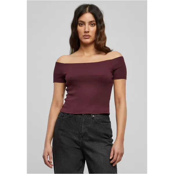  Dámské triko URBAN CLASSICS TB1500 RED WINE 