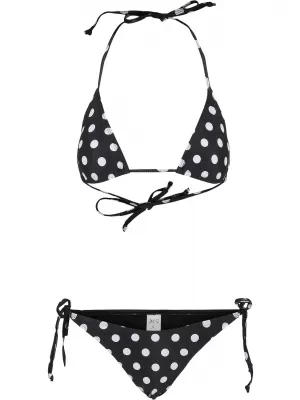 Dámské plavky URBAN CLASSICS TB2796 POLKADOTS BLACK
