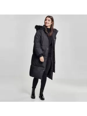 Dámský kabát URBAN CLASSICS TB2382 BLACK/BLACK