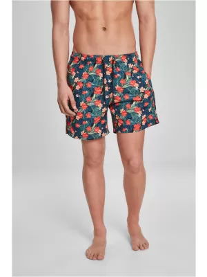 Pánské kraťasy URBAN CLASSICS TB2679 BLACK/TROPICAL