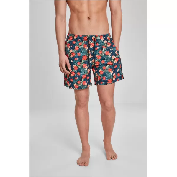  Pánské kraťasy URBAN CLASSICS TB2679 BLACK/TROPICAL 